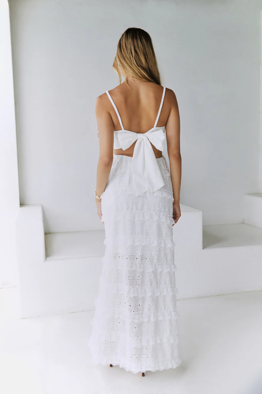 Spirit Flourish Maxi Dress White