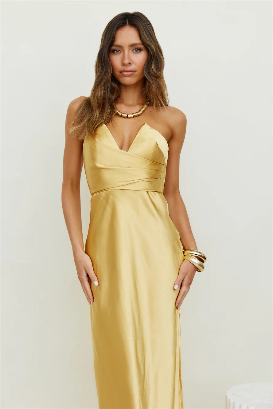 Caraway Maxi Dress Gold