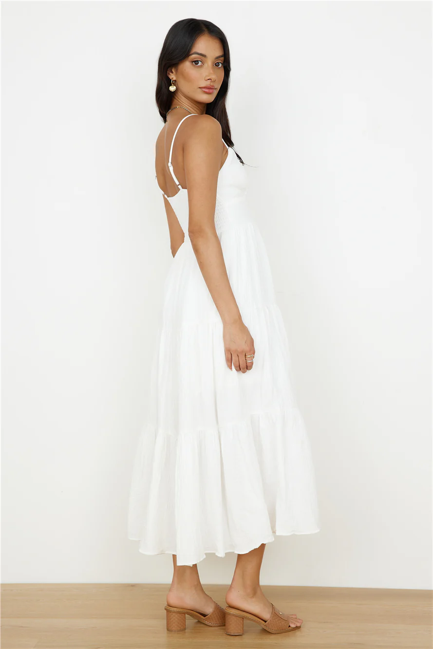 Share The Love Maxi Dress White