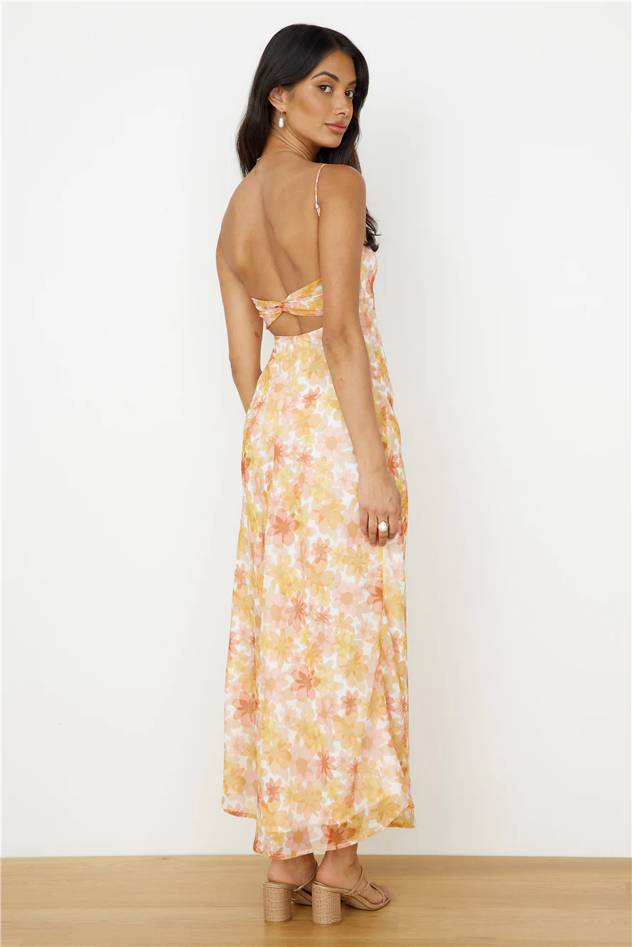 Follow You Anywhere Maxi Dress Orange