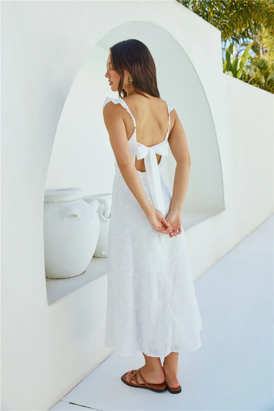Tunnel Of Love Maxi Dress White