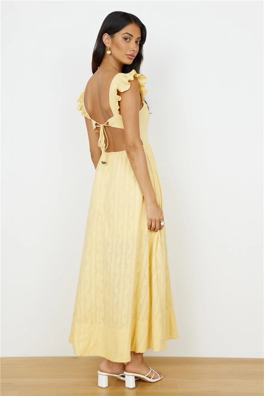 Salty Air Maxi Dress Yellow