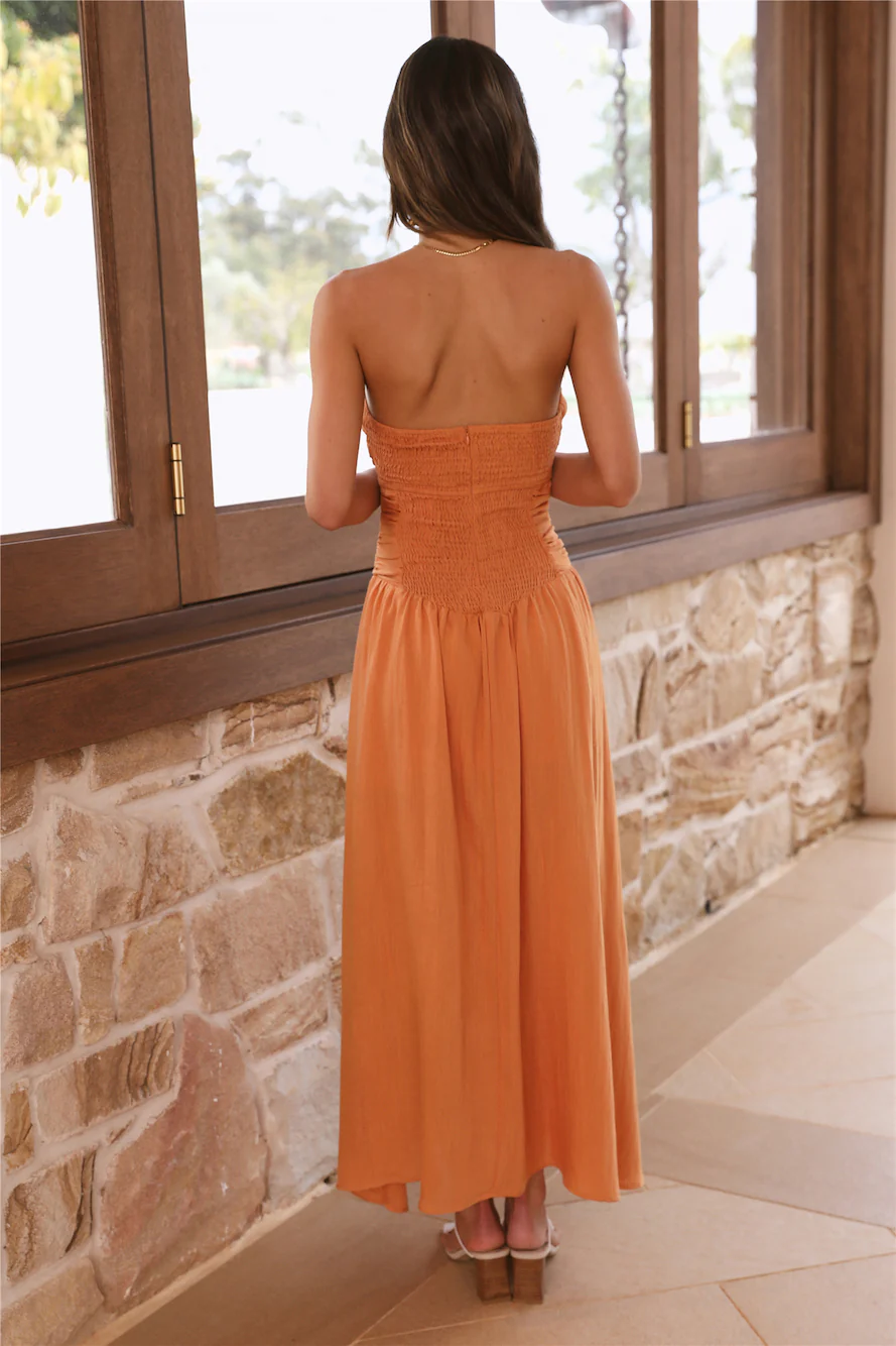 Endless Travels Maxi Dress Orange