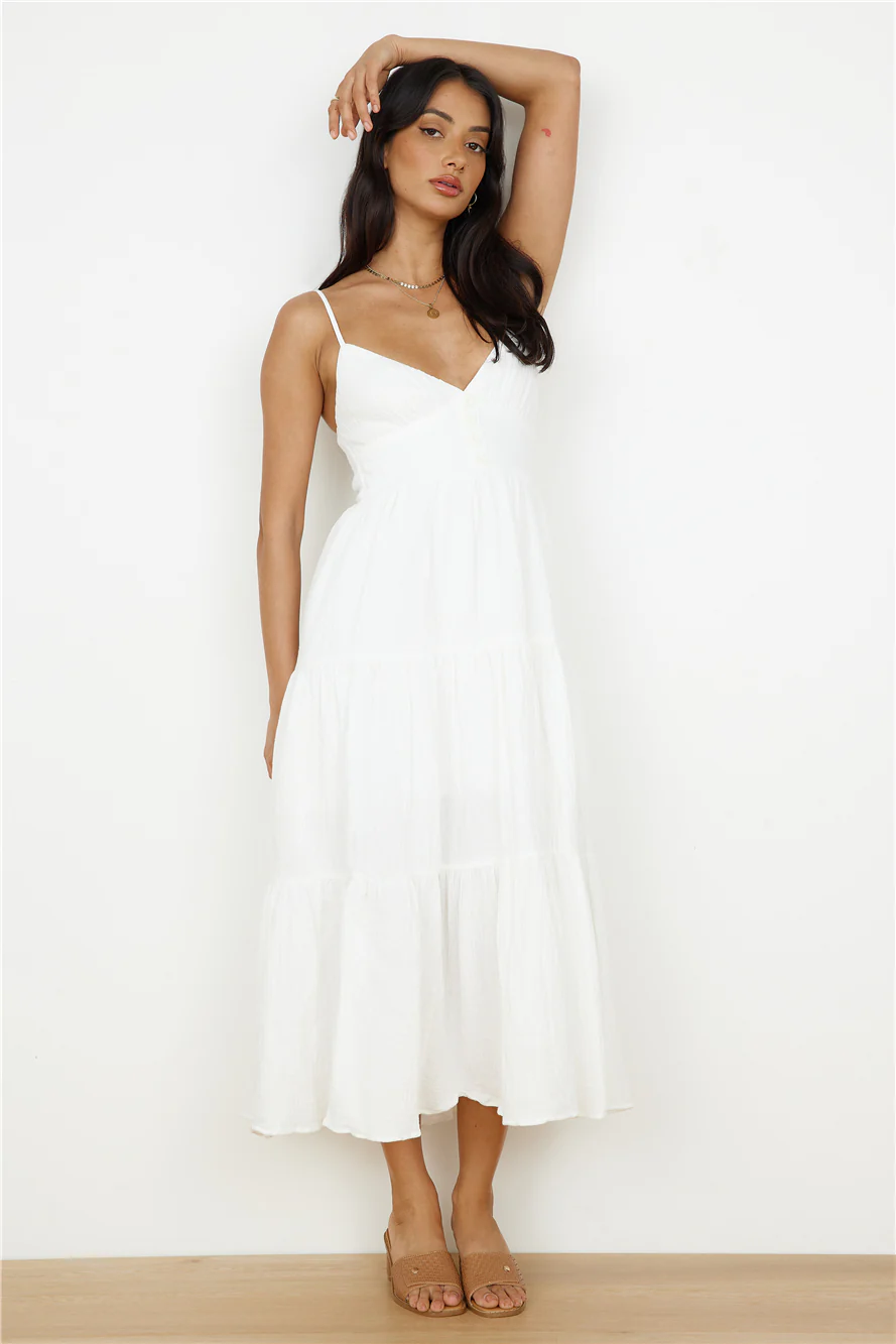 Share The Love Maxi Dress White