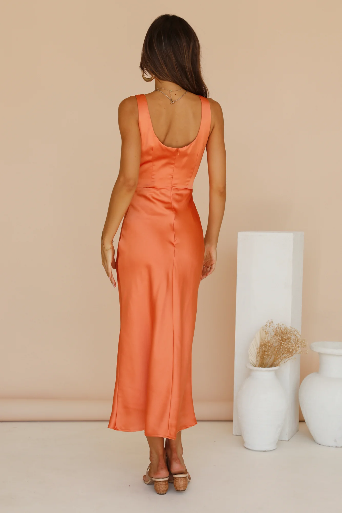 When You Breathe Maxi Dress Orange