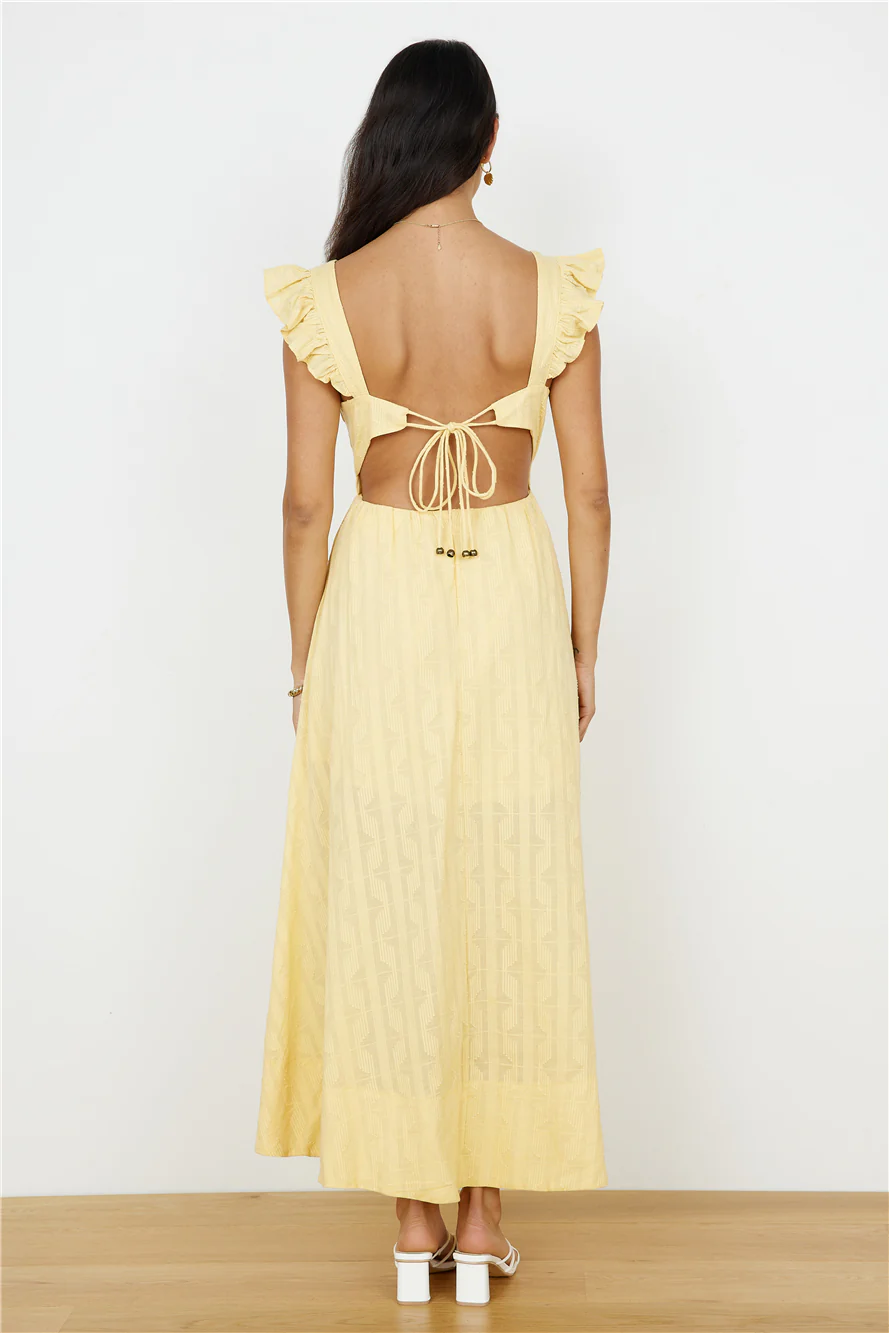 Salty Air Maxi Dress Yellow