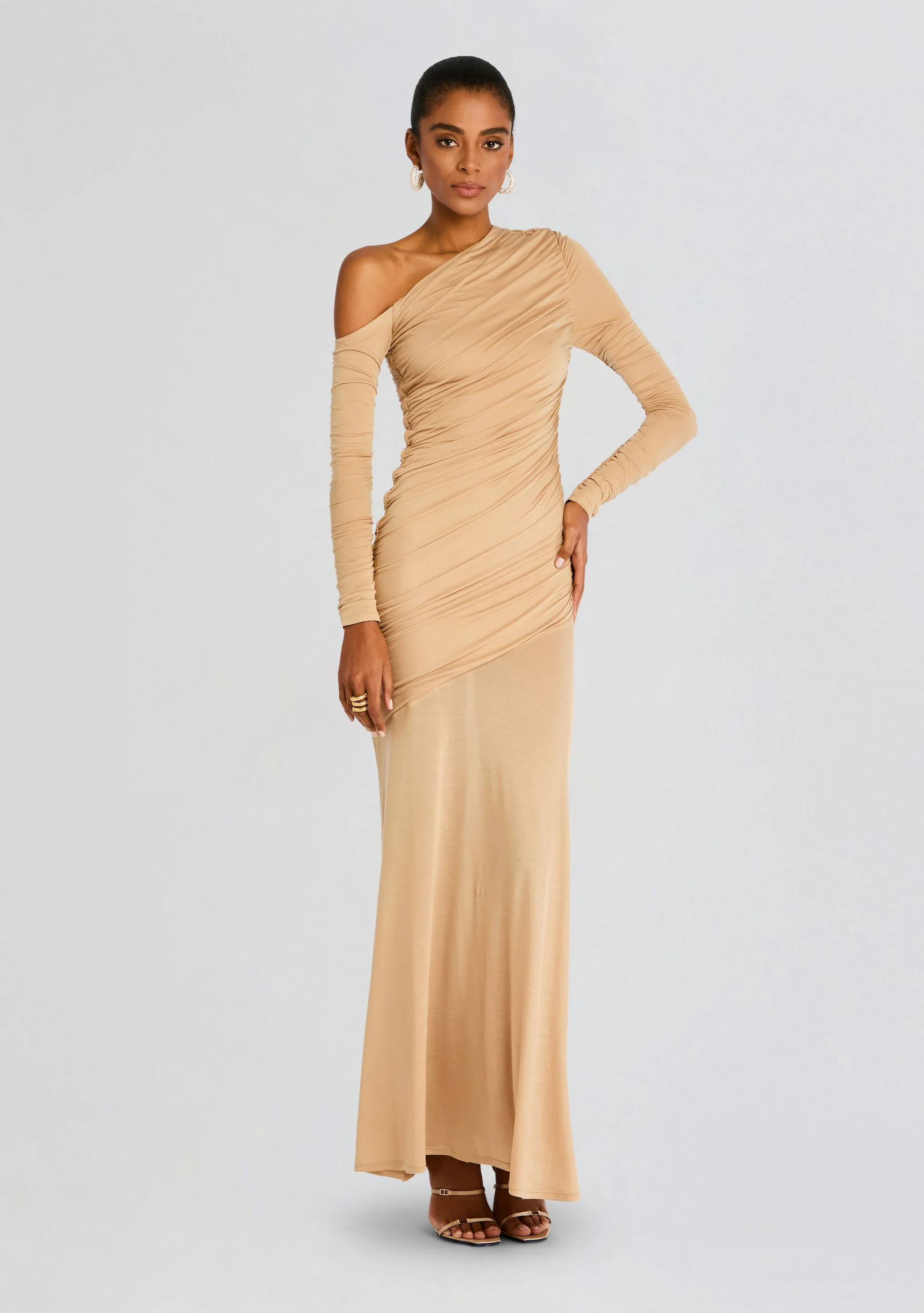 Persephone Ruched Maxi Dress