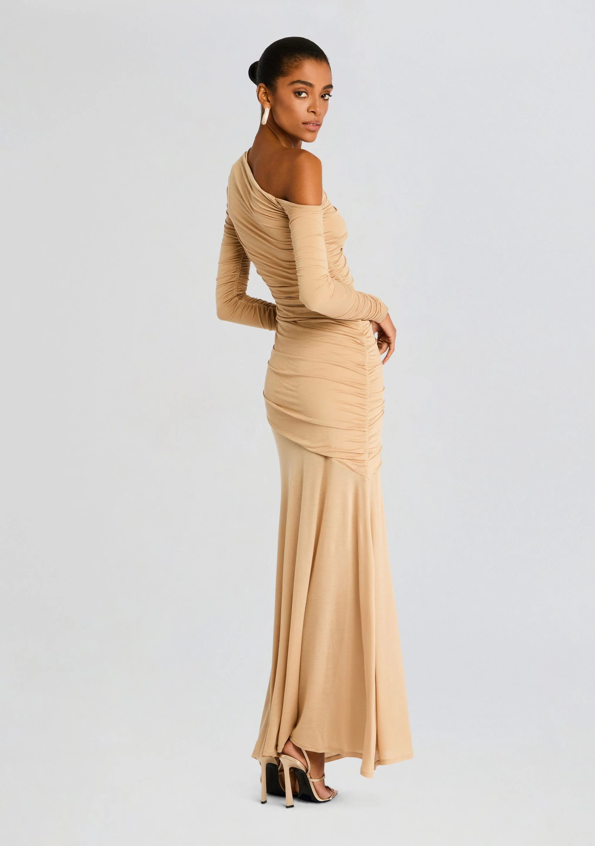 Persephone Ruched Maxi Dress