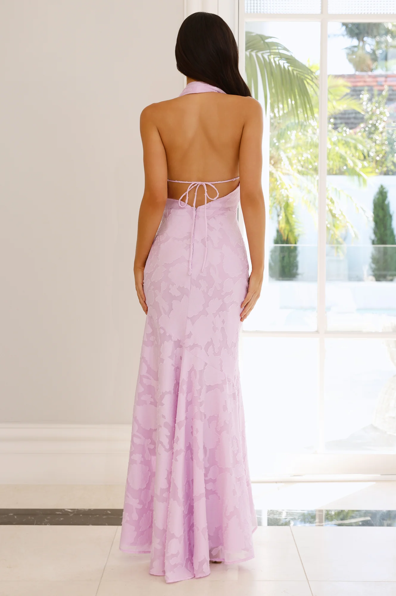 Garden Gems Halter Maxi Dress