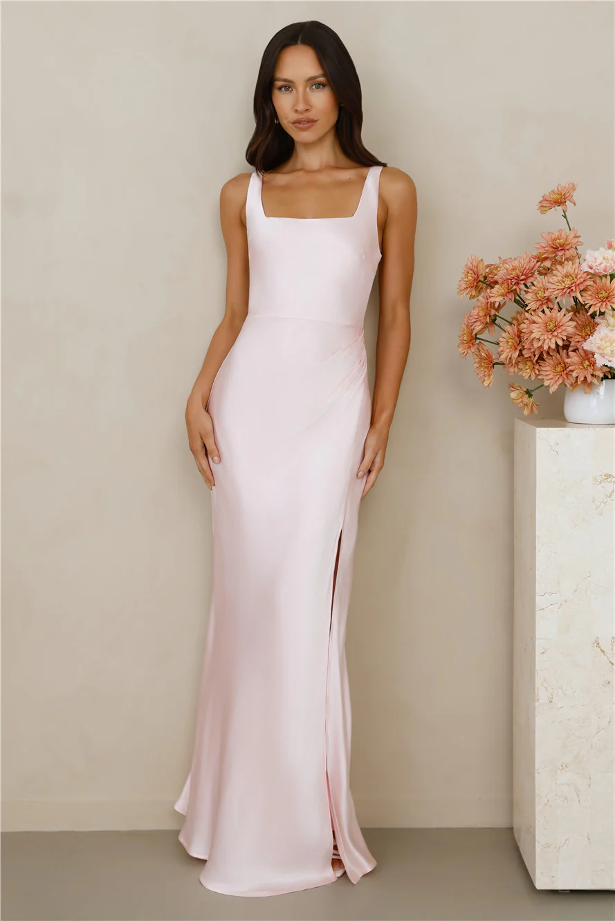 The Evelina Satin Maxi Dress