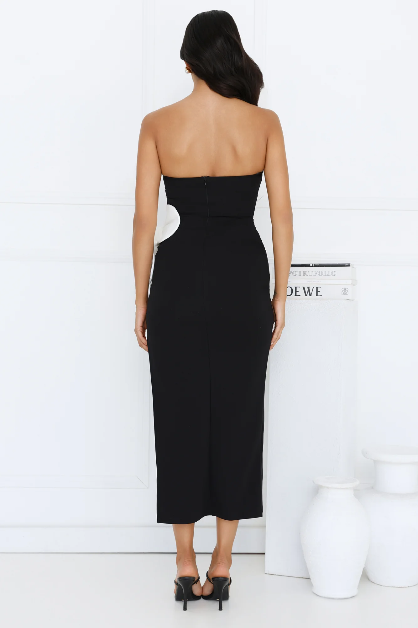 Elisandra Strapless Midi Dress