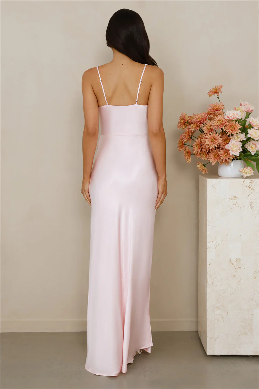 The Evelina Satin Maxi Dress