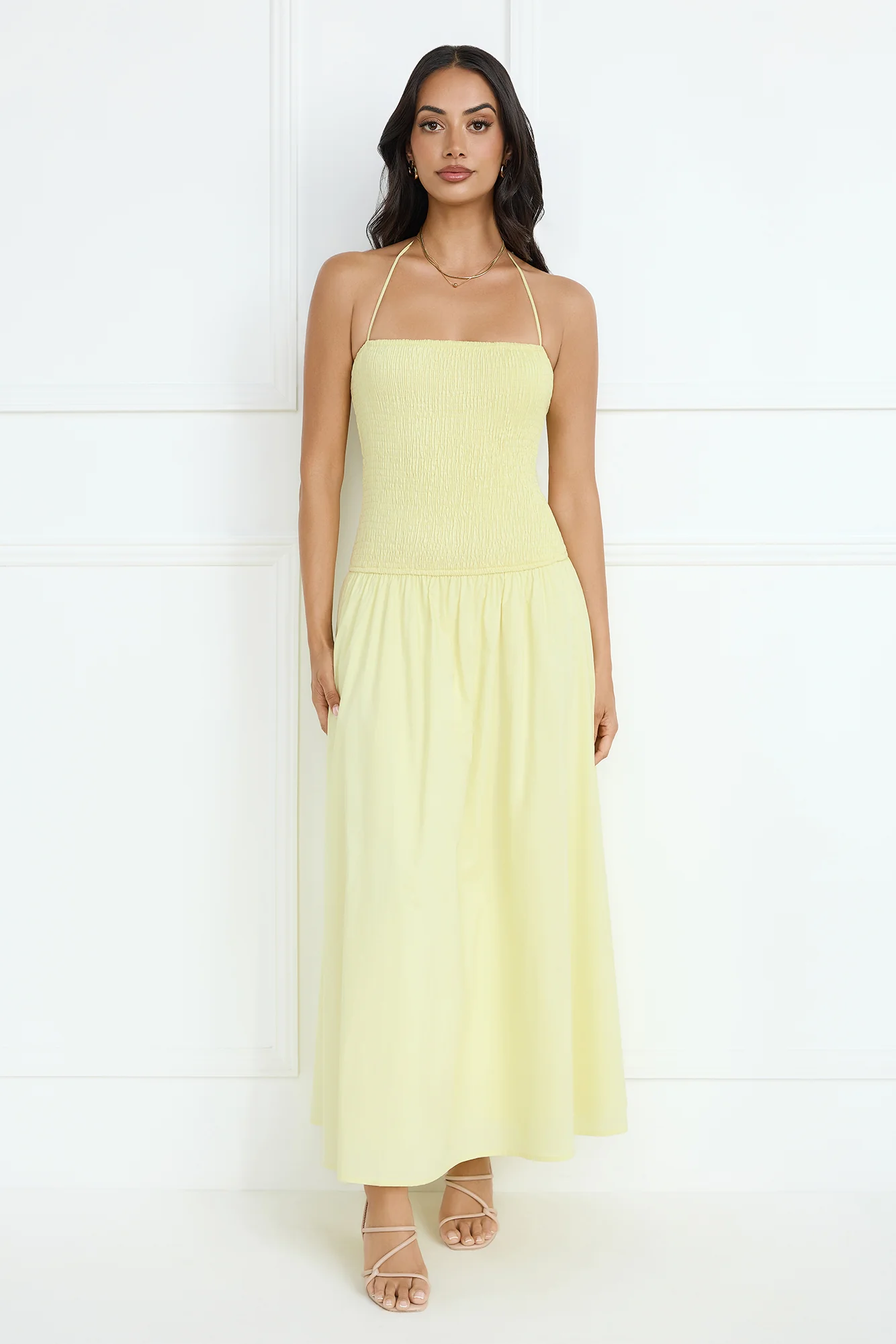Unmatched Energy Halter Maxi Dress