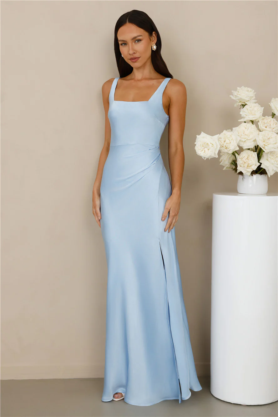 The Evelina Satin Maxi Dress