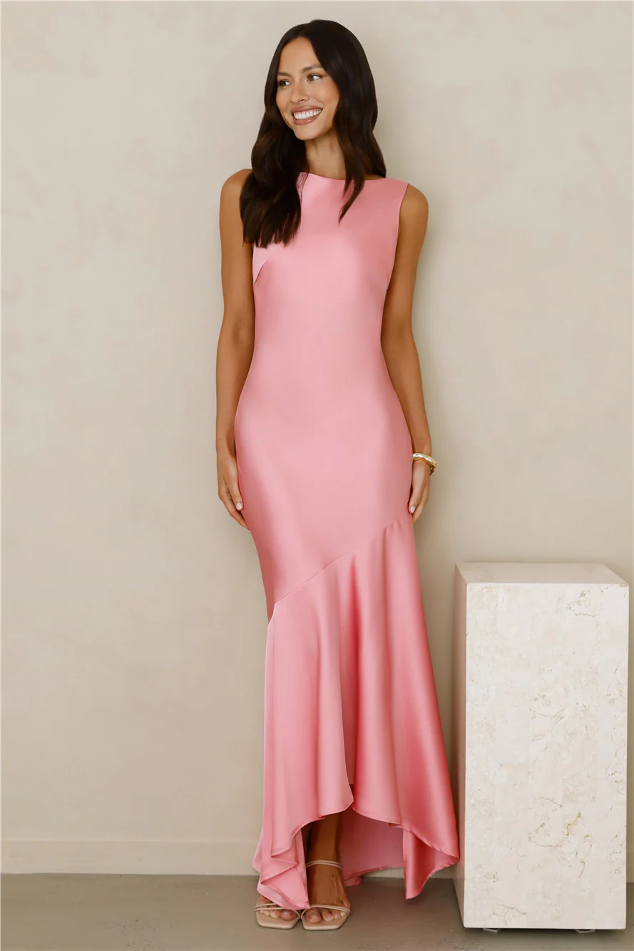 Bespoke Beauty Satin Maxi Dress