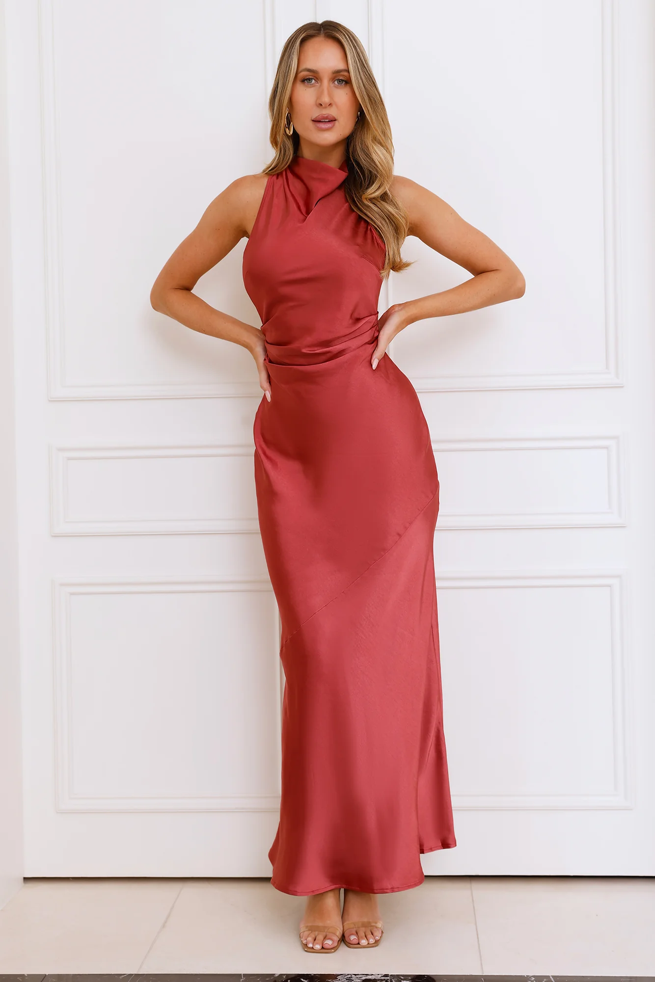 Eden Satin Maxi Dress