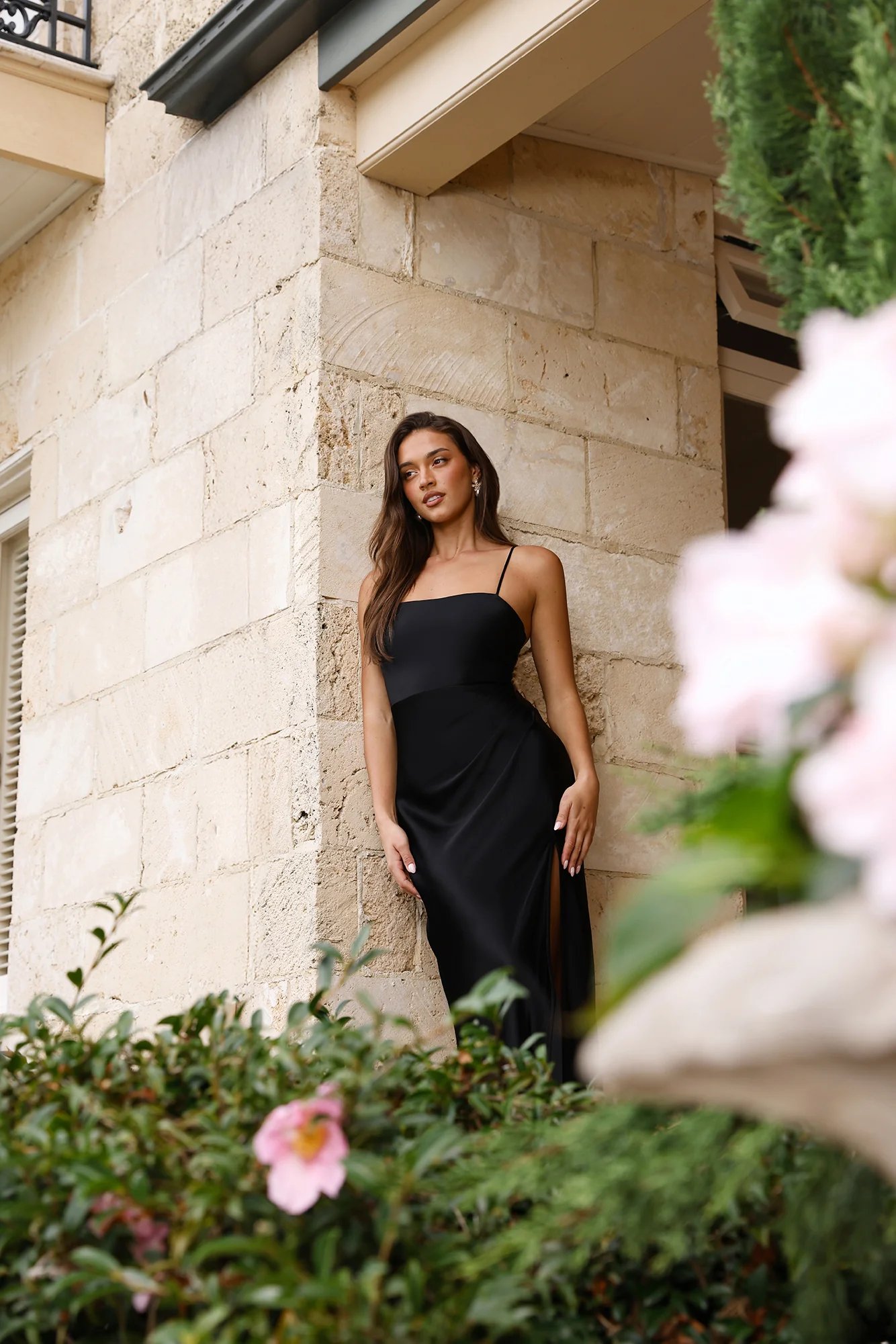 The Violetta Satin Maxi Dress