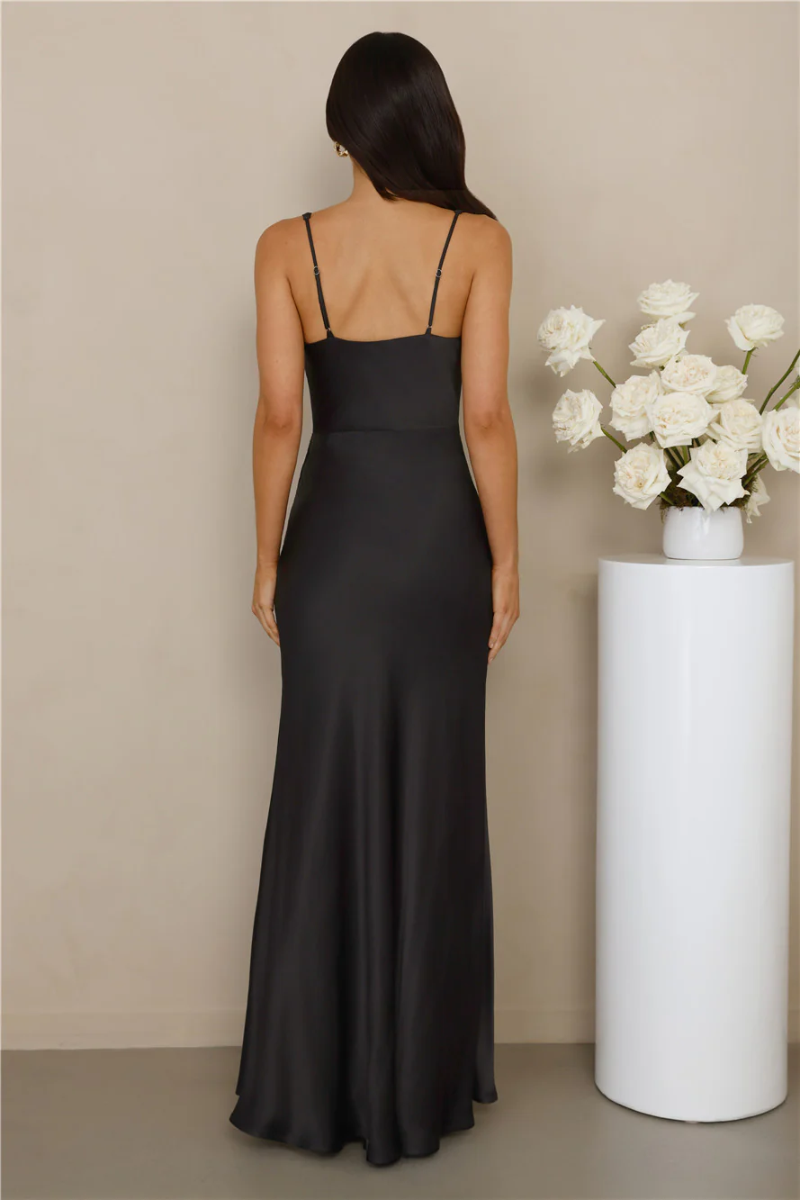 The Evelina Satin Maxi Dress