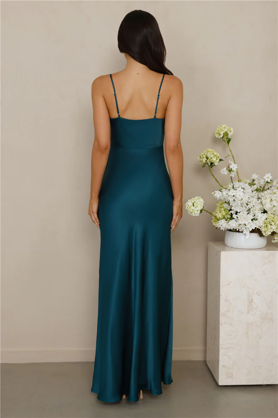 The Violetta Satin Maxi Dress