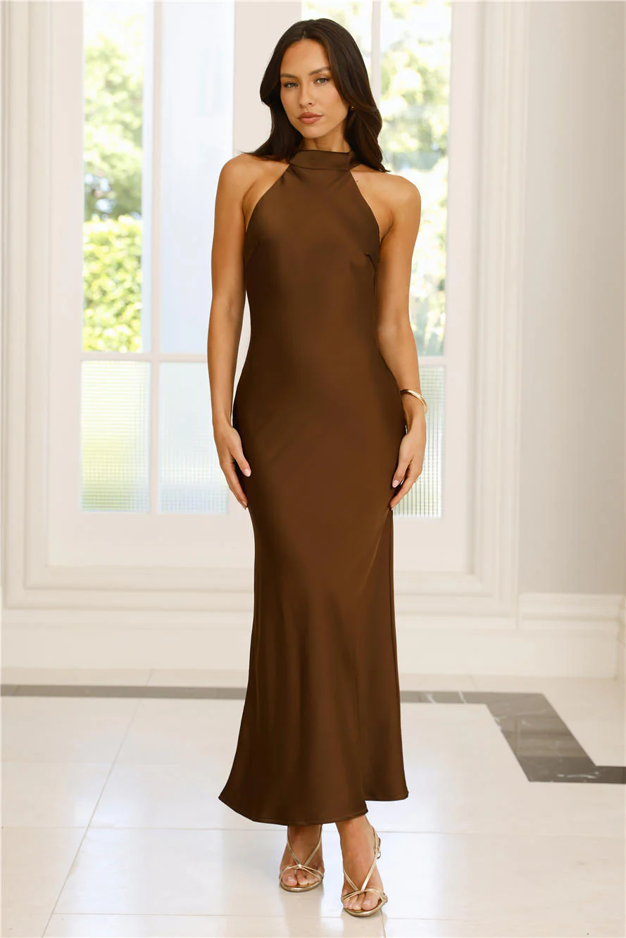 Icon Status Satin Maxi Dress