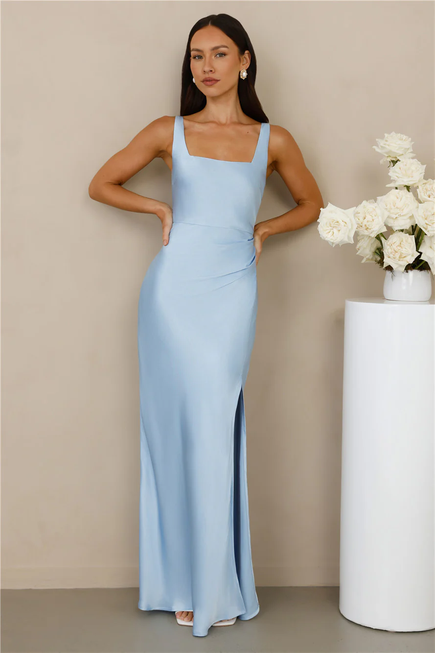 The Evelina Satin Maxi Dress