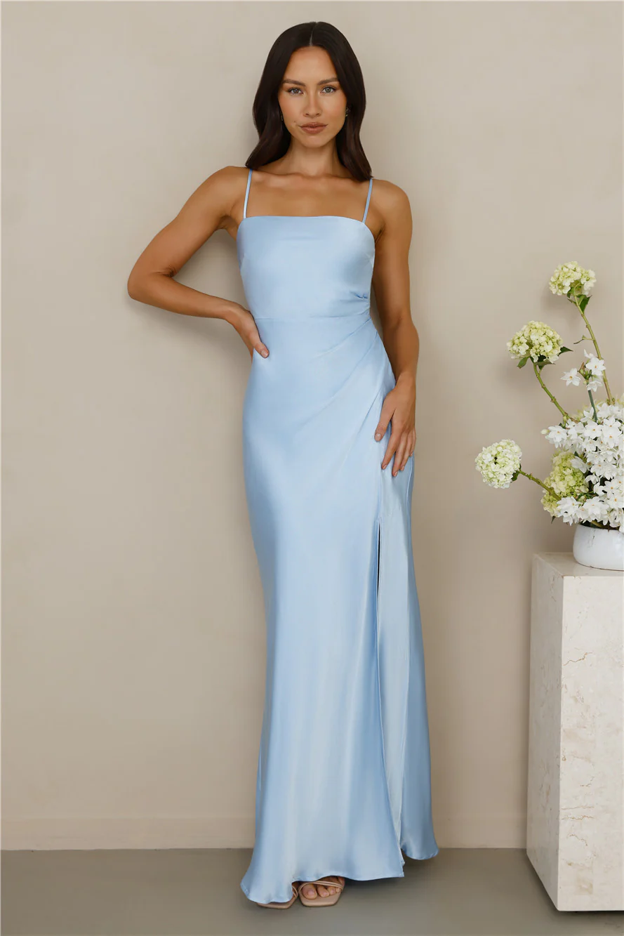 The Violetta Satin Maxi Dress