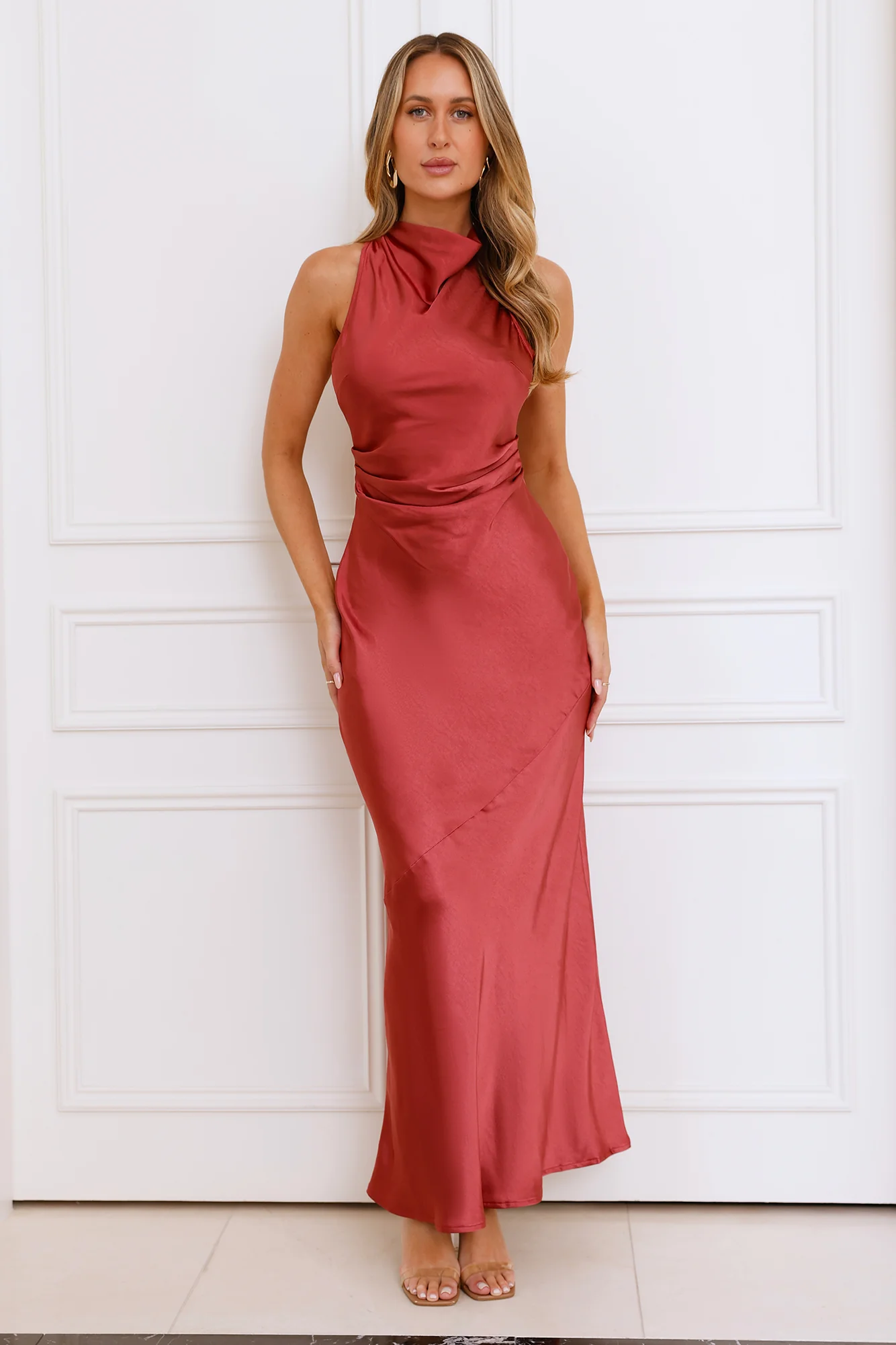 Eden Satin Maxi Dress