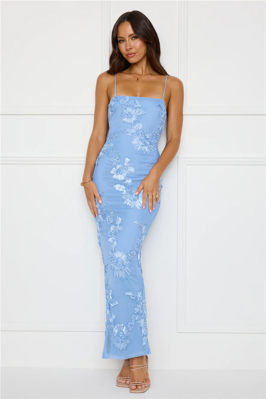 Amber Zest Mesh Maxi Dress