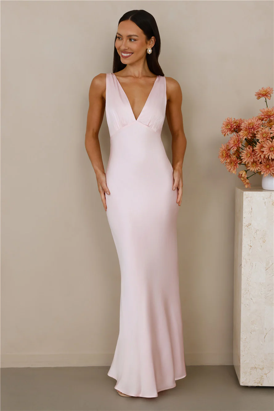 The Isabeau Satin Maxi Dress