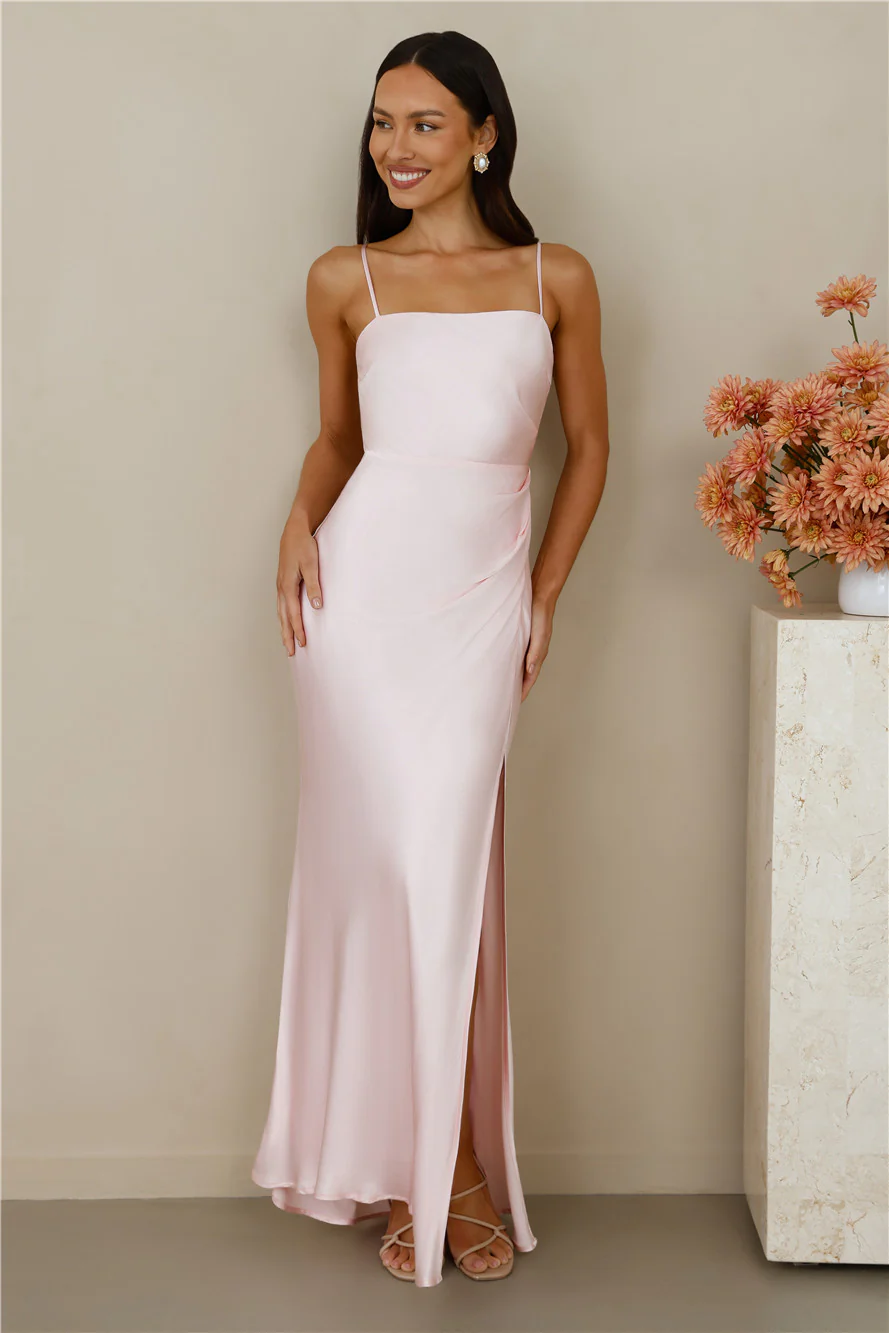 The Violetta Satin Maxi Dress