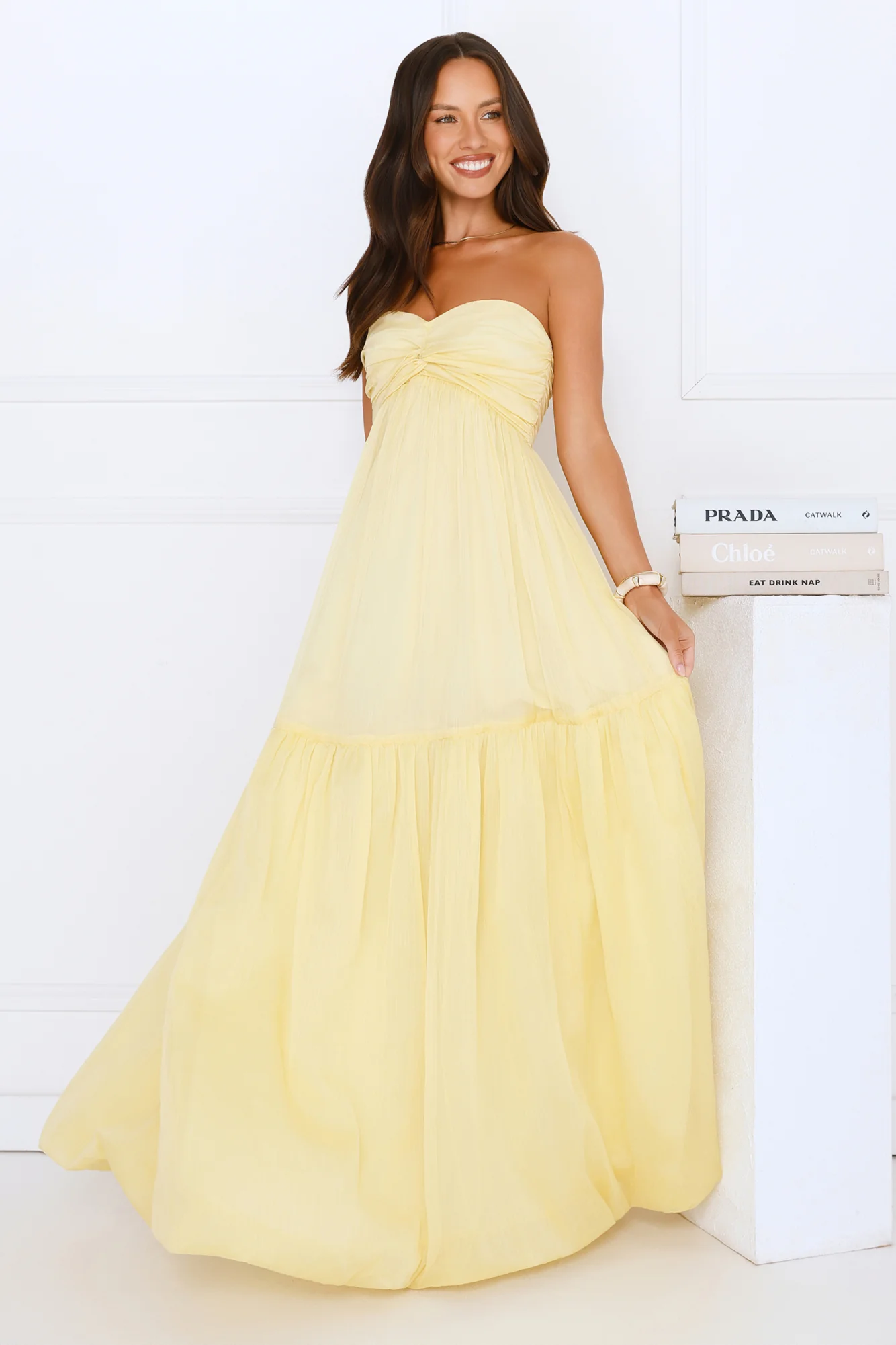 Unforgettable Style Strapless Maxi Dress