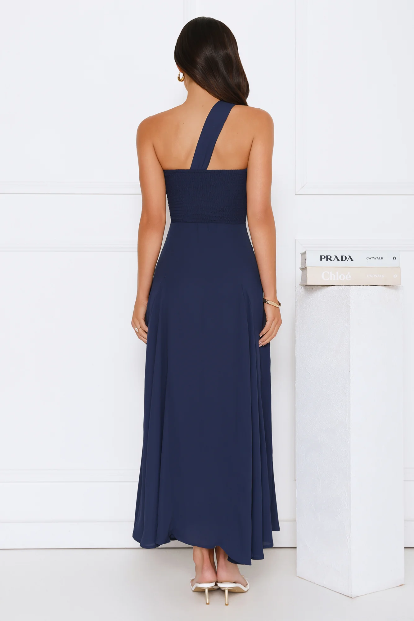 Styled Like A Star One Shoulder Maxi Dress