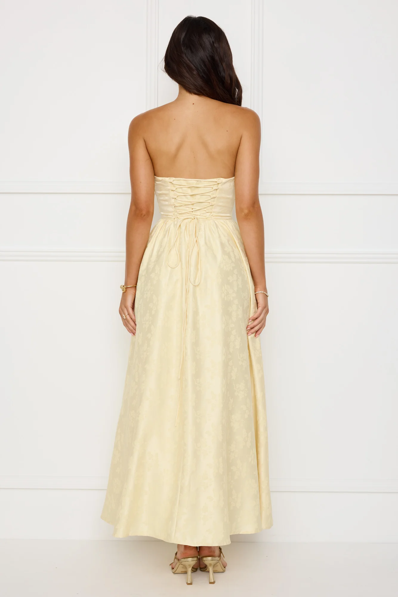Dancing In Magic Strapless Maxi Dress