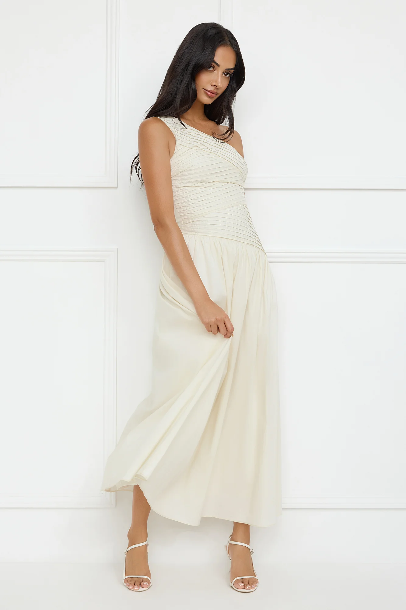 Seashell Moments One Shoulder Maxi Dress