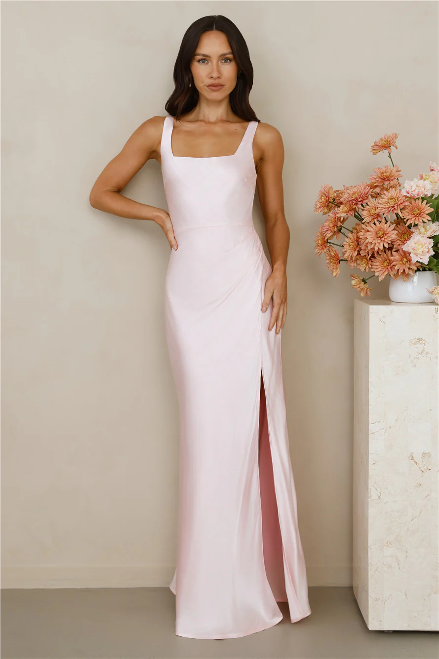 The Evelina Satin Maxi Dress