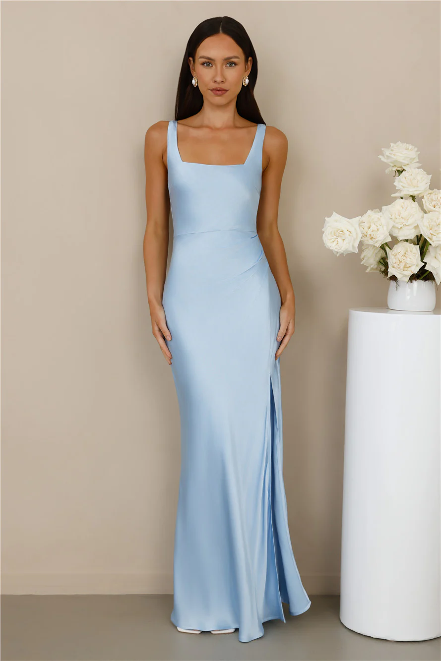 The Evelina Satin Maxi Dress