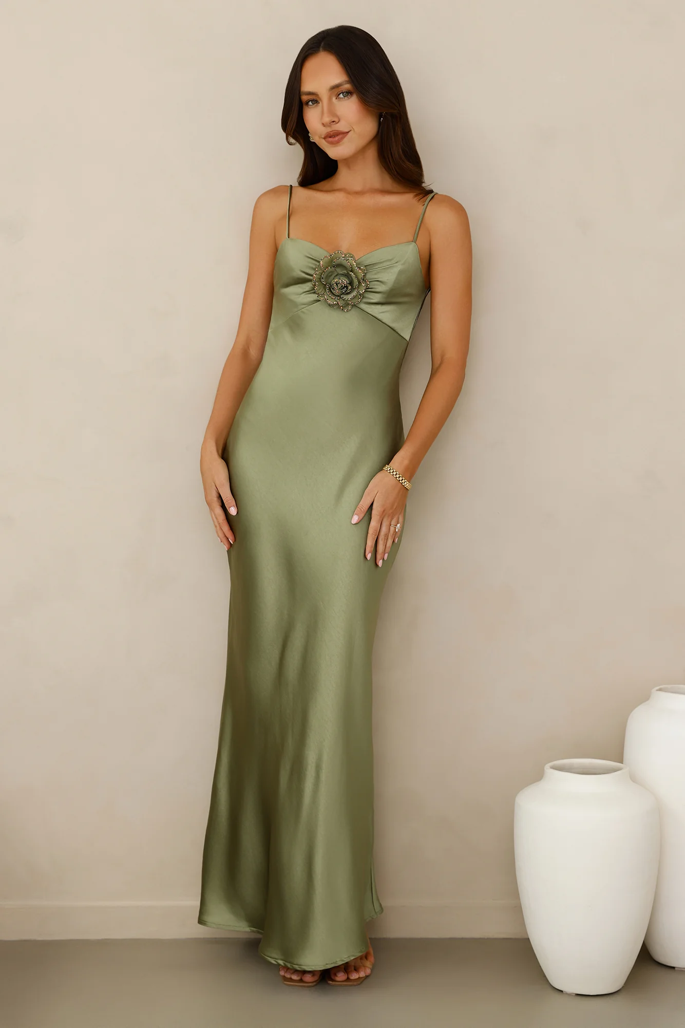 Ultimate Style Satin Maxi Dress