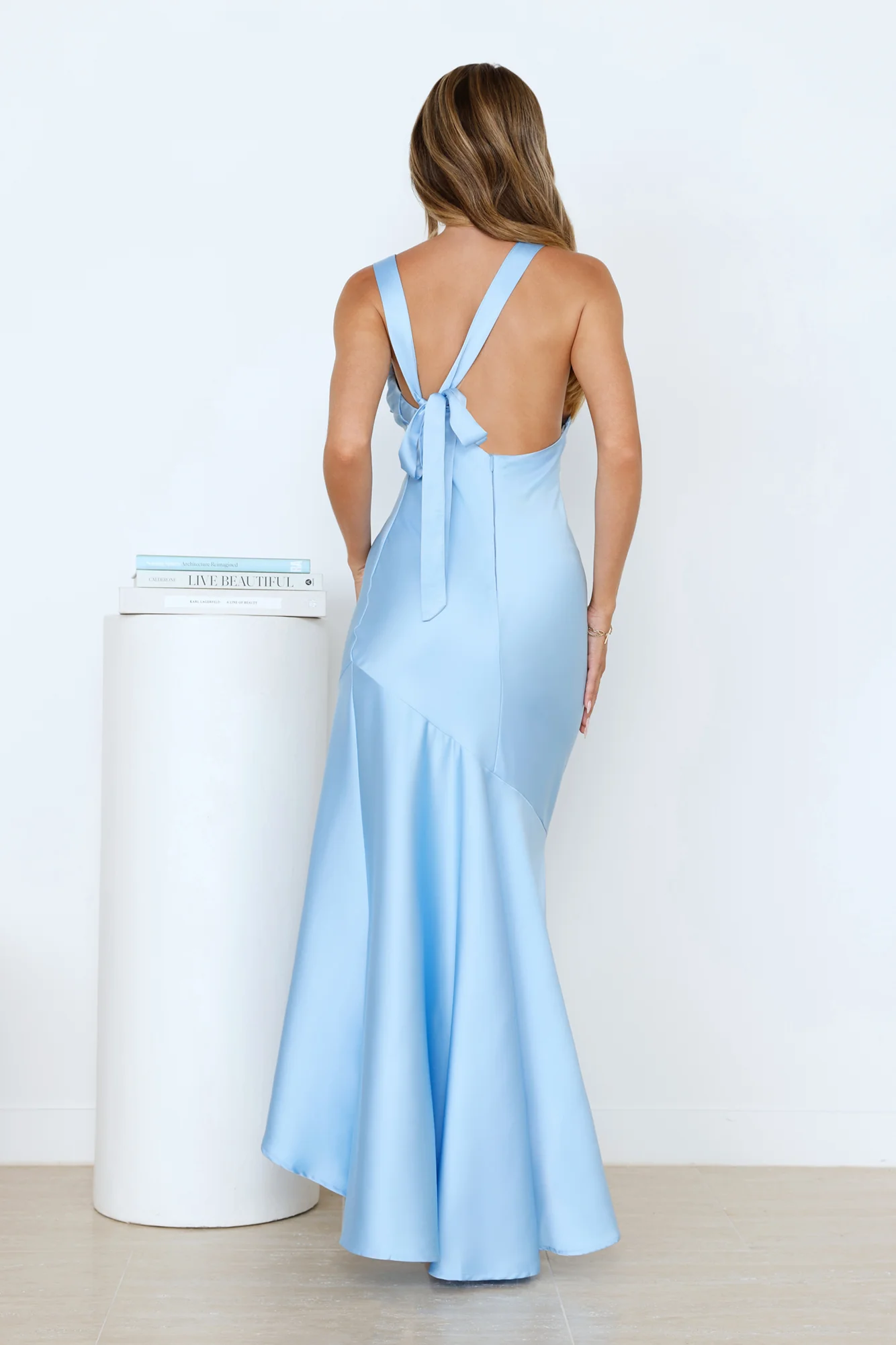 Bespoke Beauty Satin Maxi Dress