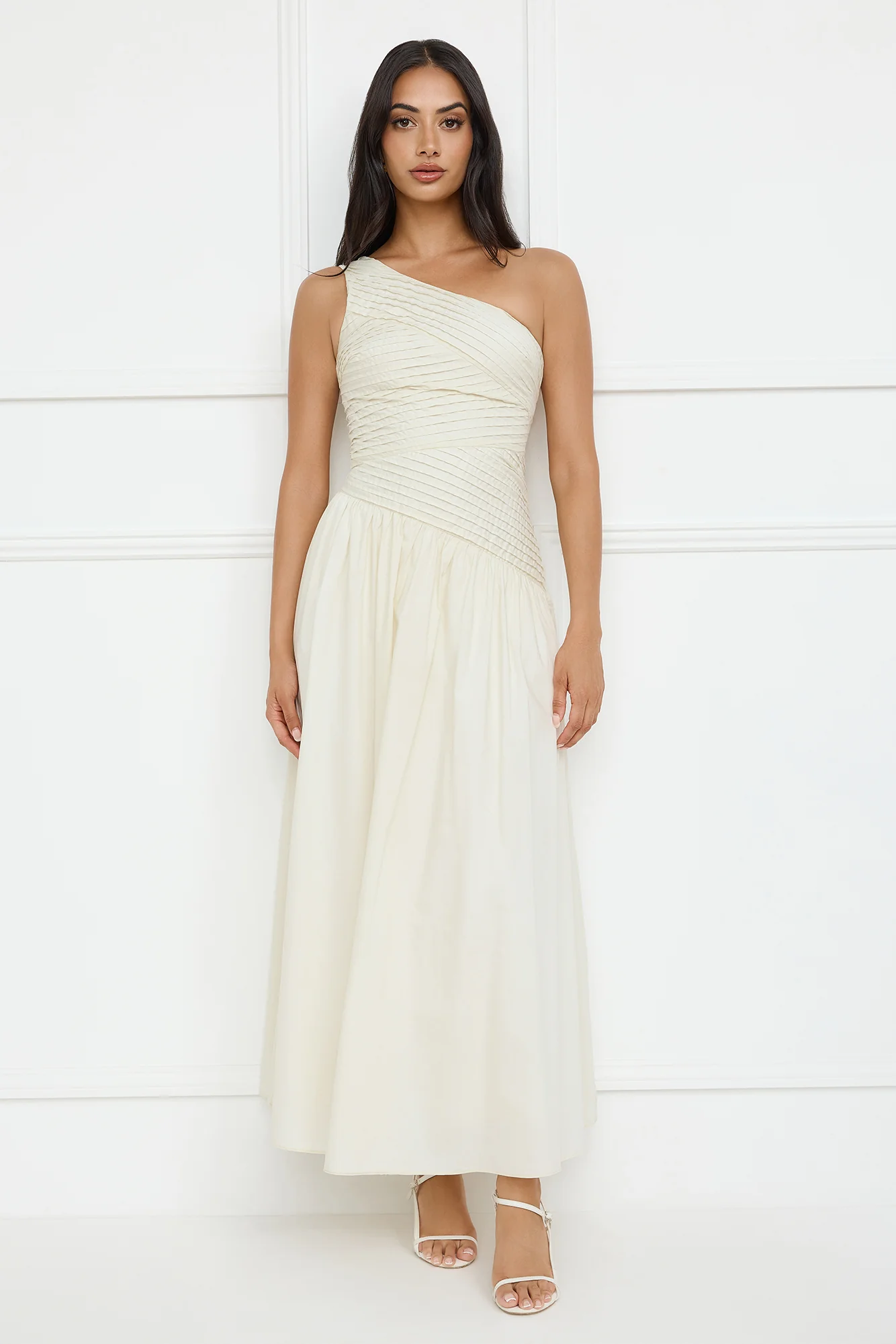 Seashell Moments One Shoulder Maxi Dress