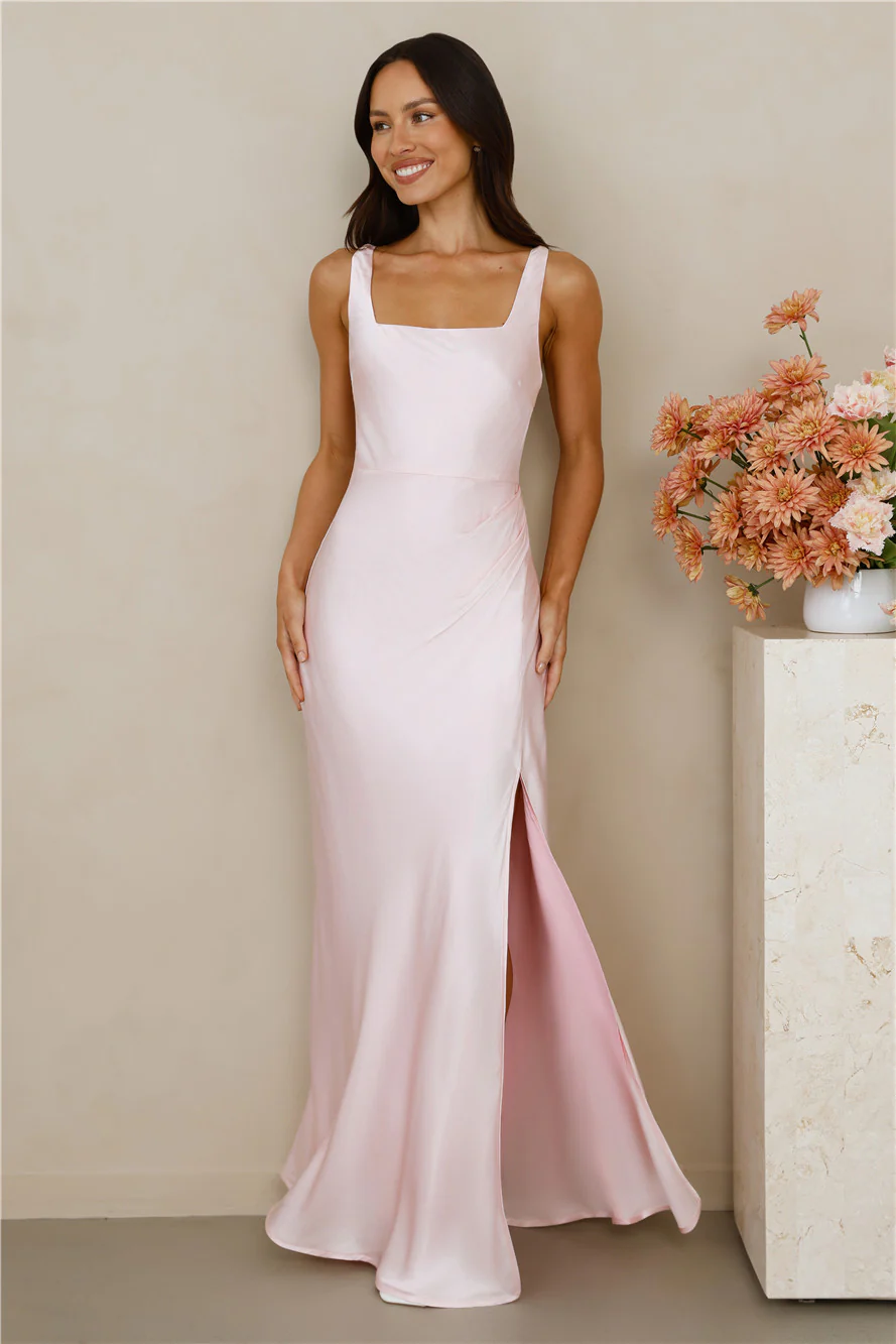 The Evelina Satin Maxi Dress