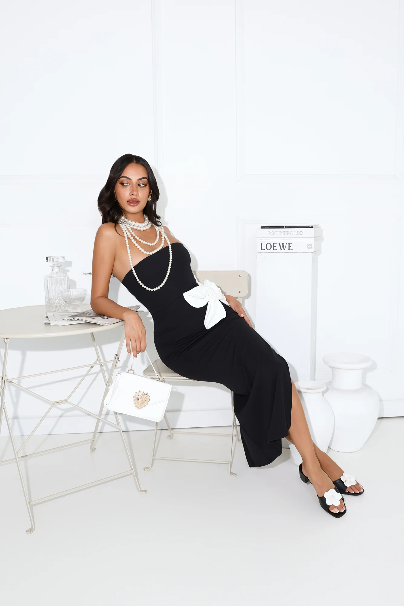 Elisandra Strapless Midi Dress