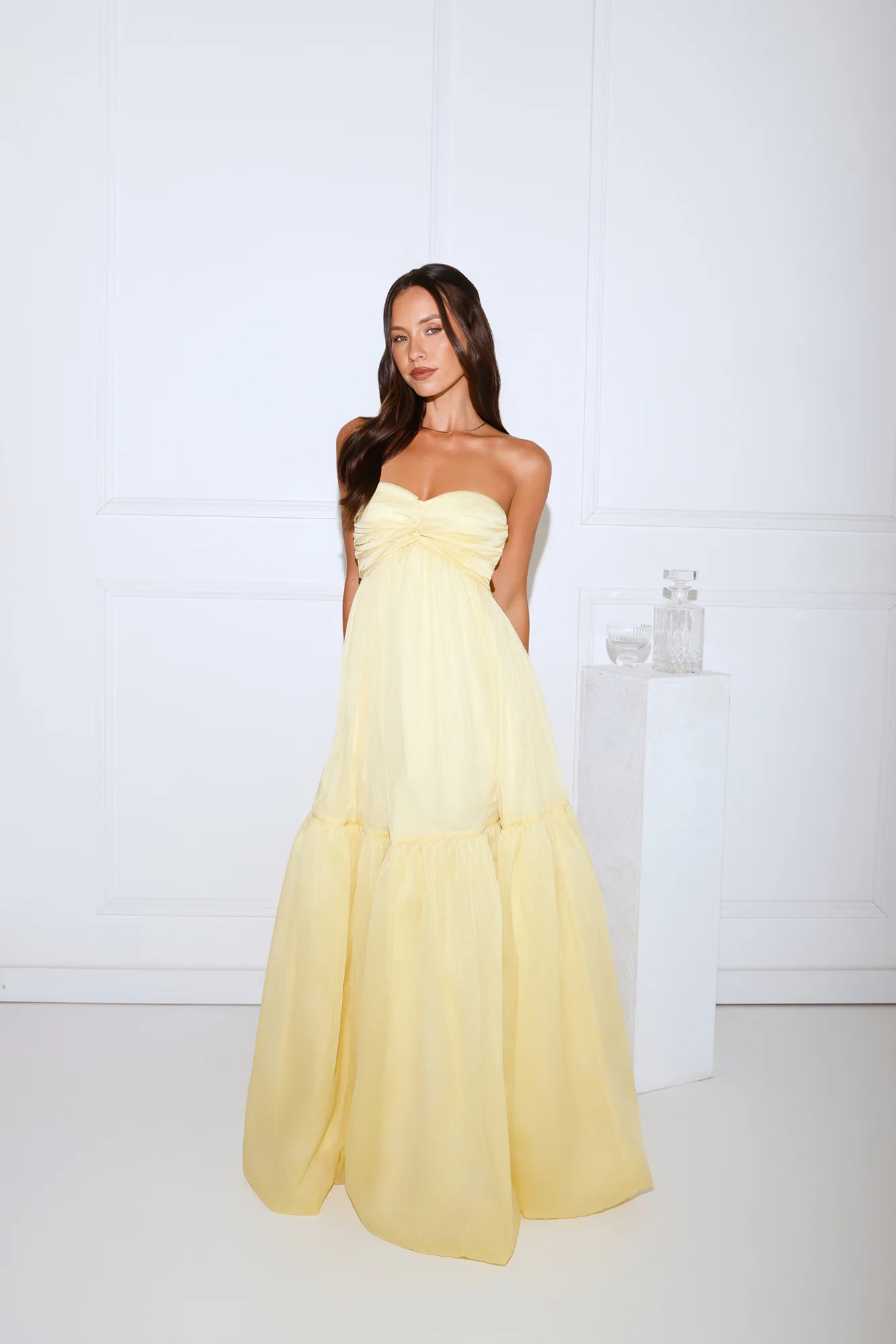 Unforgettable Style Strapless Maxi Dress