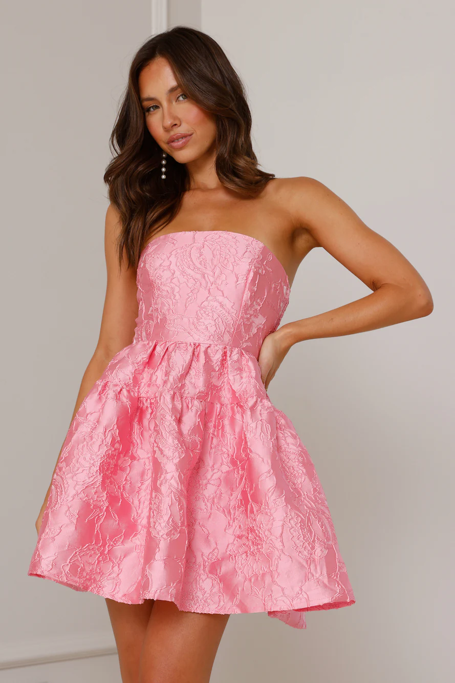 Silhouette Of Dreams Strapless Mini Dress