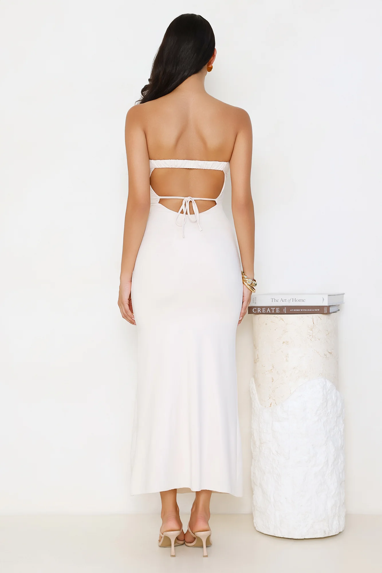 Simple Sunshine Strapless Maxi Dress