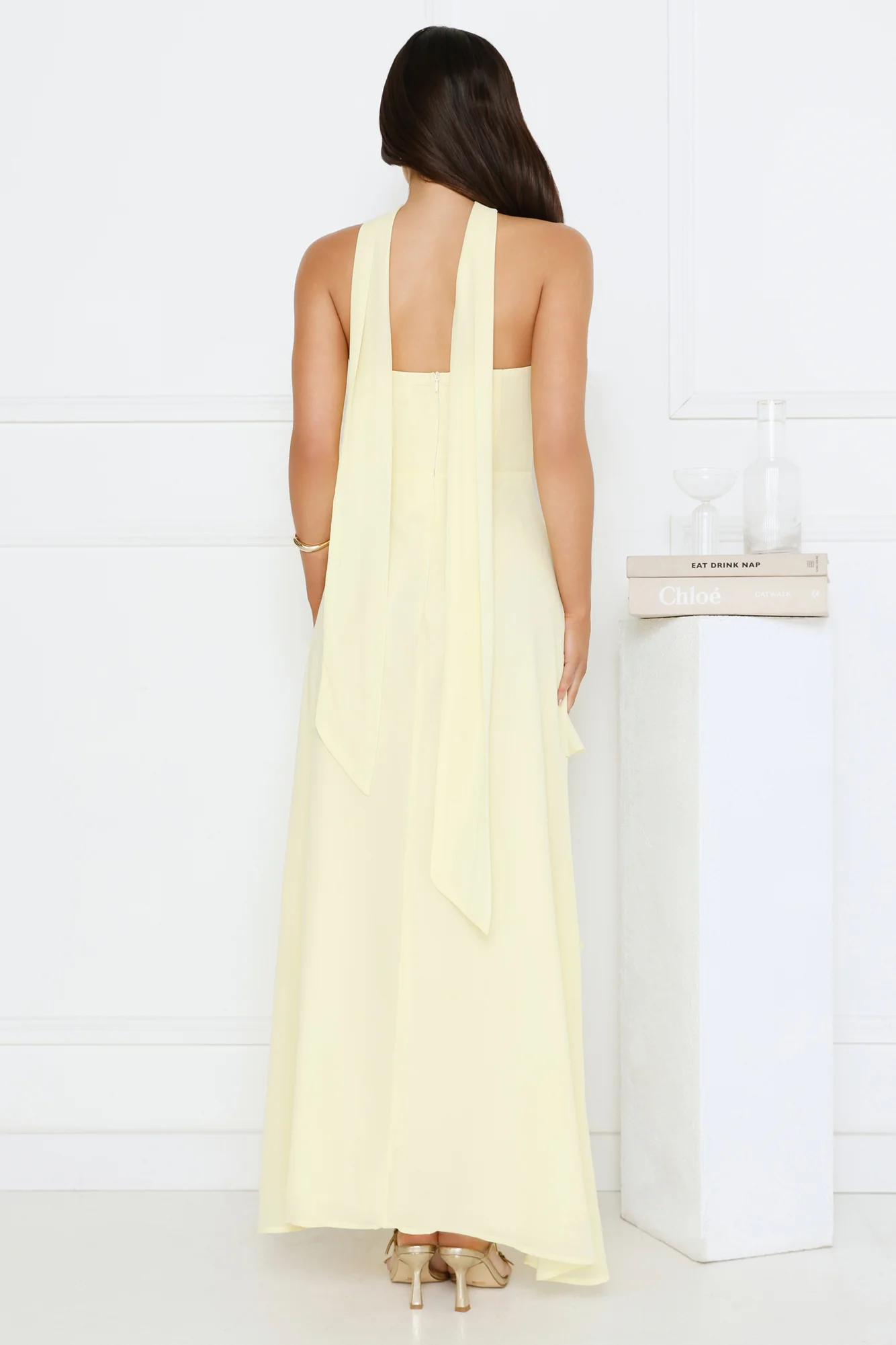 Sunset Reverie Strapless Maxi Dress
