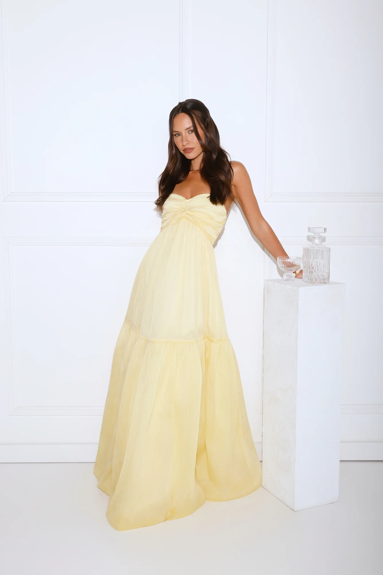 Unforgettable Style Strapless Maxi Dress