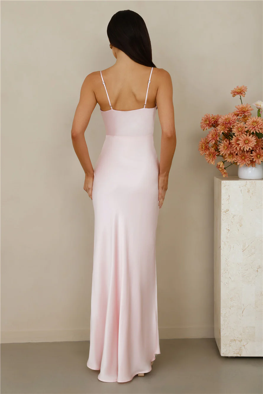 The Violetta Satin Maxi Dress