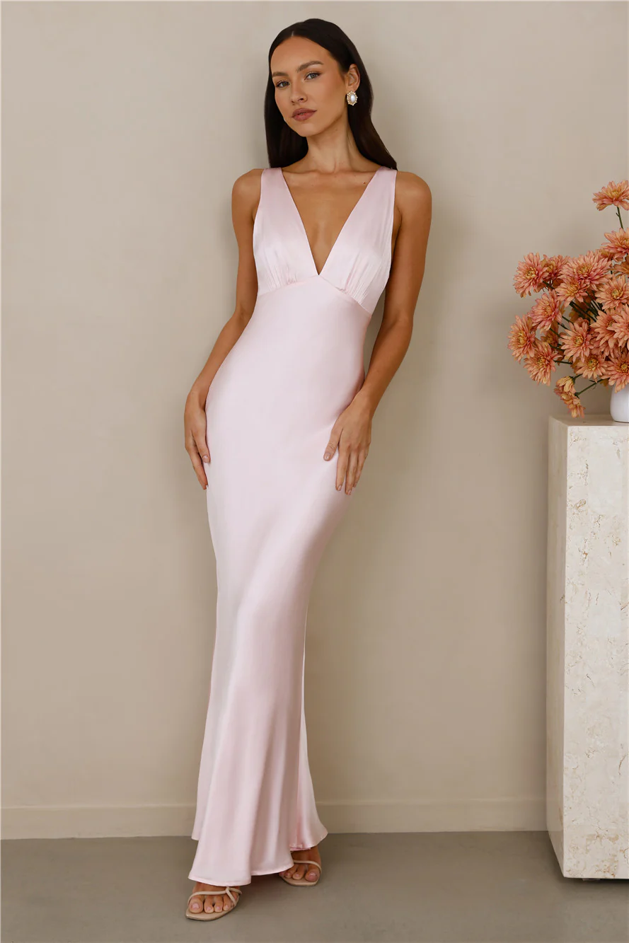 The Isabeau Satin Maxi Dress