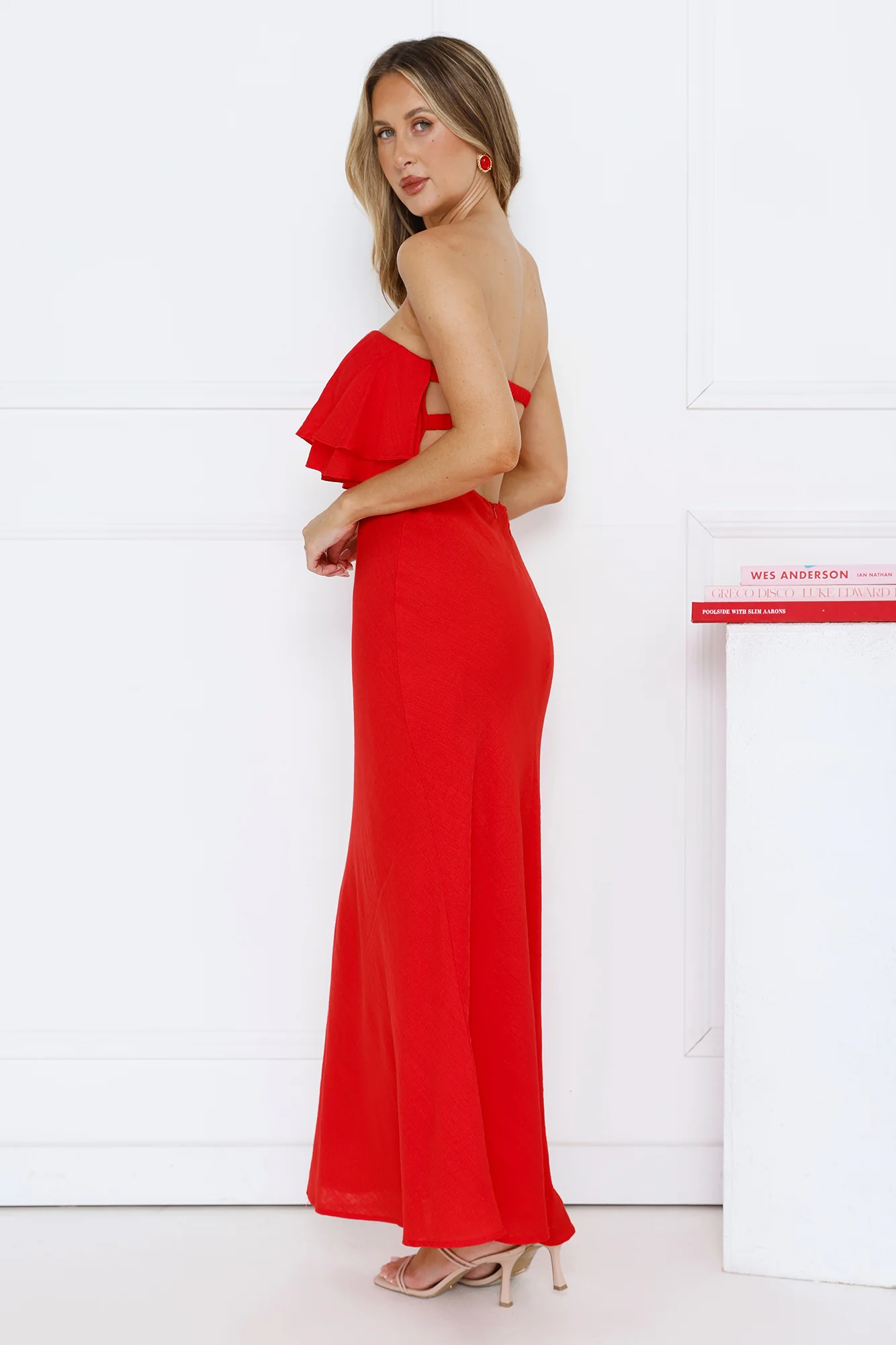 Midnight In Paris Strapless Maxi Dress