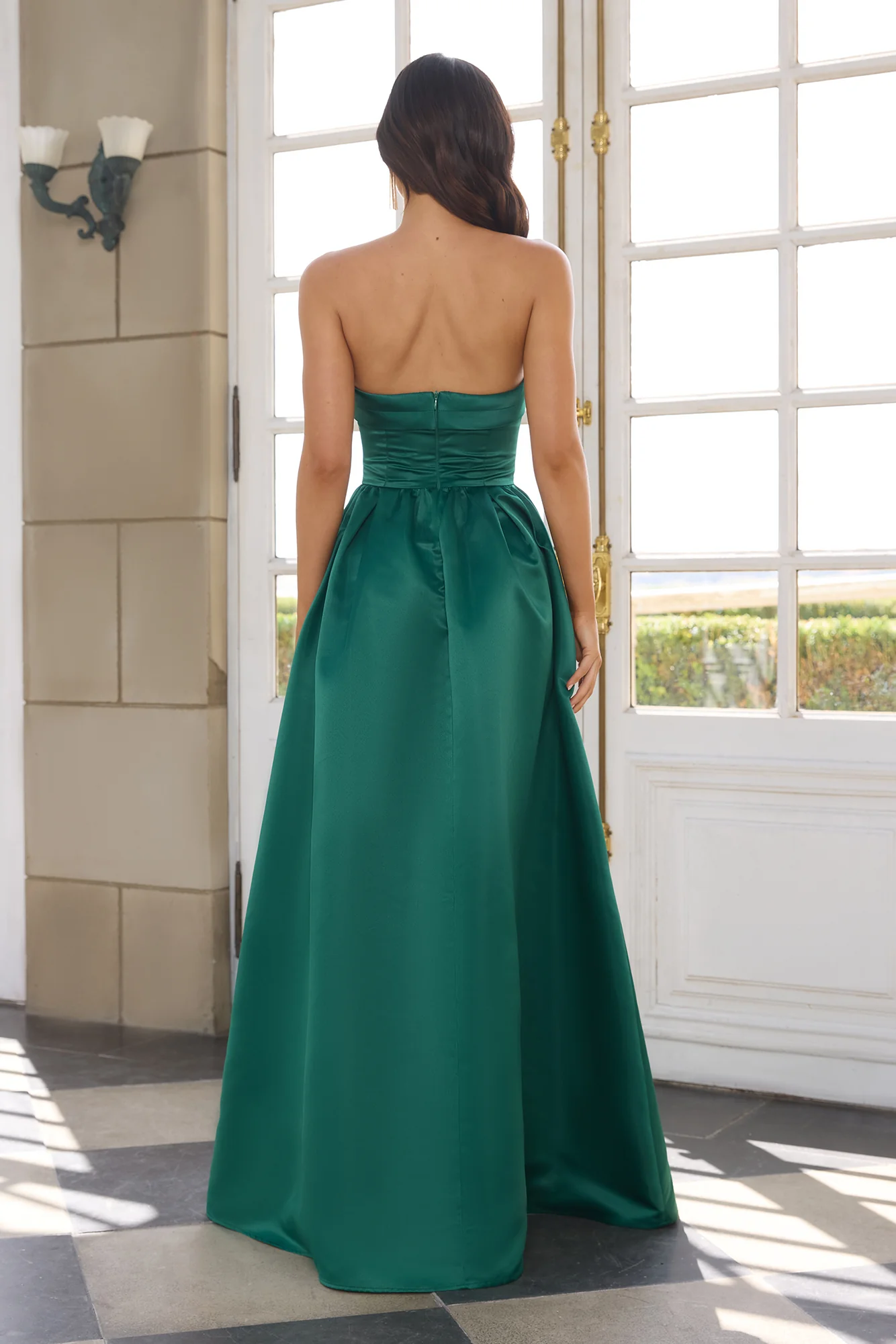 Elegance In Motion Strapless Maxi Dress